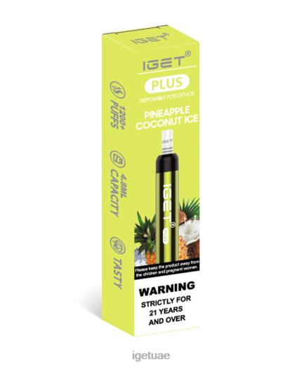 IGET vape abu dhabi- IGET LP0F838 iget vape أبو ظبي بلس الأناناس وجوز الهند الجليد