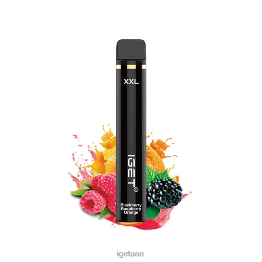 IGET bar dubai- IGET LP0F8356 ايجيت فيبس XXL 1800 سحبة توت العليق والبرتقال
