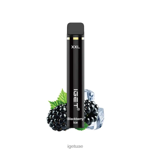 IGET vape- IGET LP0F8359 إيجيت فيب الإمارات العربية المتحدة XXL 1800 سحبة ثلج بلاك بيري