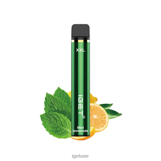 IGET vape abu dhabi- IGET LP0F8362 ايجيت فيب دبي XXL 1800 سحبة عصير الليمون بالنعناع