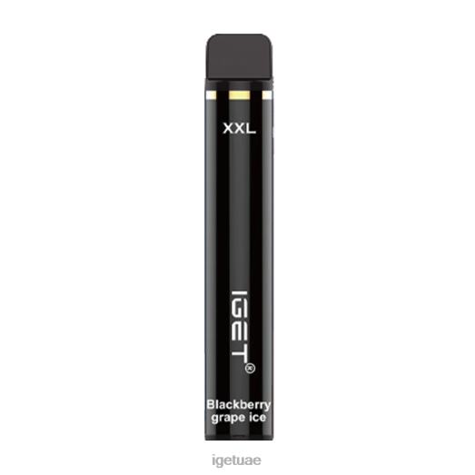 IGET bar abu dhabi- IGET LP0F8363 ايجيت فيبس XXL 1800 سحبة ثلج عنب بلاك بيري