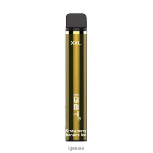 IGET dubai- IGET LP0F8364 ايجيت فيب نكهات XXL 1800 سحبة جليد الفراولة والموز