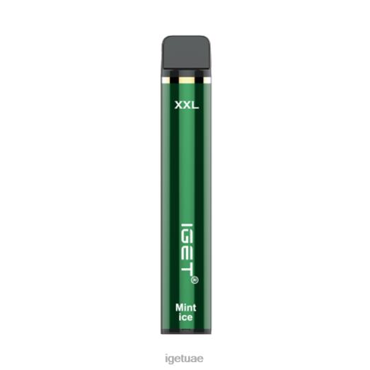 IGET vape dubai- IGET LP0F8366 إيجيت فيب الإمارات العربية المتحدة خالي من النيكوتين XXL 1800 سحبة الجليد الخصب
