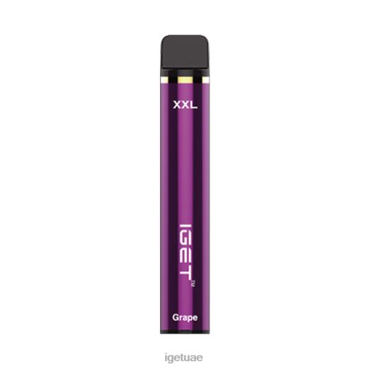 IGET vape dubai- IGET LP0F8366 إيجيت فيب الإمارات العربية المتحدة خالي من النيكوتين XXL 1800 سحبة الجليد الخصب