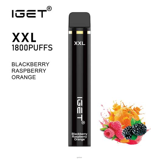 IGET bar- IGET LP0F844 iget vape الإمارات العربية المتحدة xxl توت العليق والبرتقال