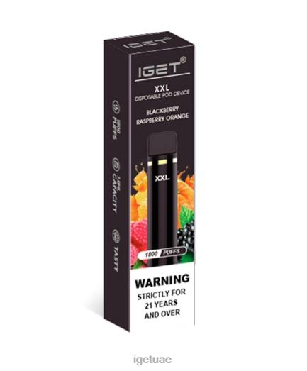 IGET bar- IGET LP0F844 iget vape الإمارات العربية المتحدة xxl توت العليق والبرتقال