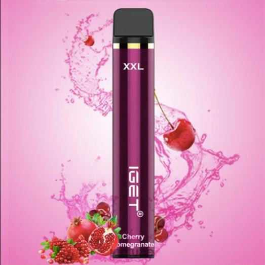 IGET vapes- IGET LP0F8577 ايجيت فيب نكهات XXL - 1800 نفسة الرمان الكرز