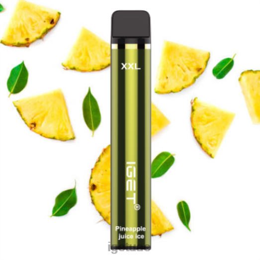 IGET vape- IGET LP0F8588 إيجيت دبي XXL - 1800 نفث عصير أناناس مثلج