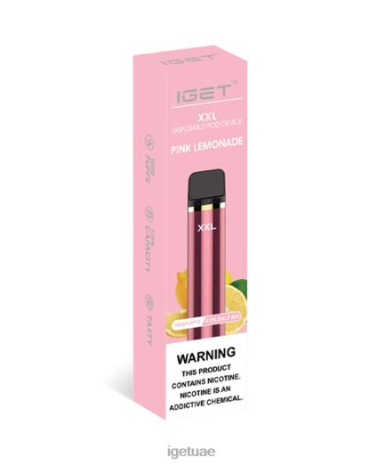 IGET bar dubai- IGET LP0F872 iget vape الإمارات العربية المتحدة xxl عصير الليمون الوردي