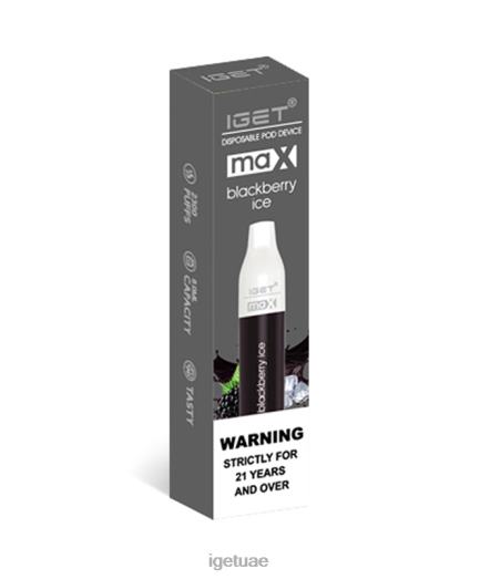 IGET bar dubai- IGET LP0F877 نكهات iget vape ماكس ثلج بلاك بيري