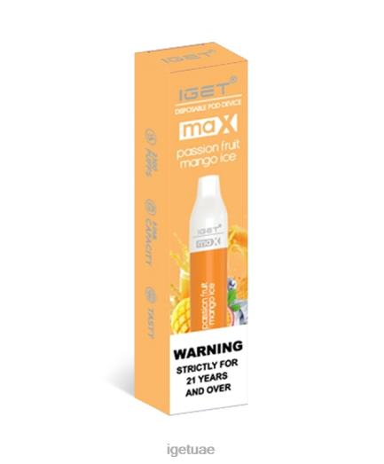 IGET bar dubai- IGET LP0F887 iget vape أبو ظبي ماكس باشن فروت مانجو مثلج