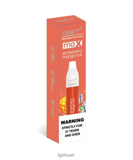 IGET vape uae- IGET LP0F891 نكهات iget vape ماكس فراولة مانجو ثلج