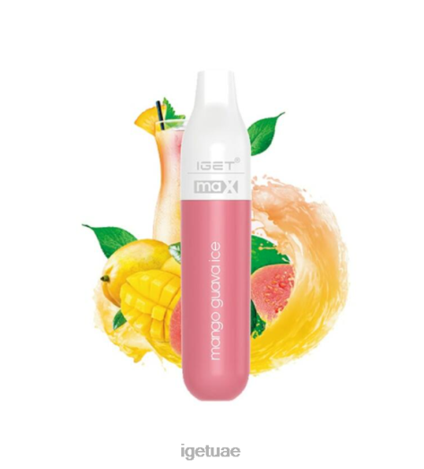 IGET vapes- IGET LP0F8493 نكهات فيب ايجيت ماكس - 2300 نفسة مانجو جوافة