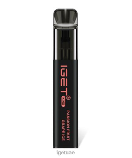 IGET vape- IGET LP0F8110 iget vape دبي كينغ ثلج عنب باشن فروت