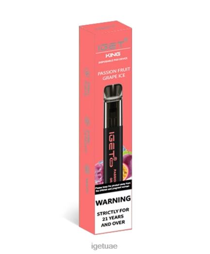 IGET vape- IGET LP0F8110 iget vape دبي كينغ ثلج عنب باشن فروت