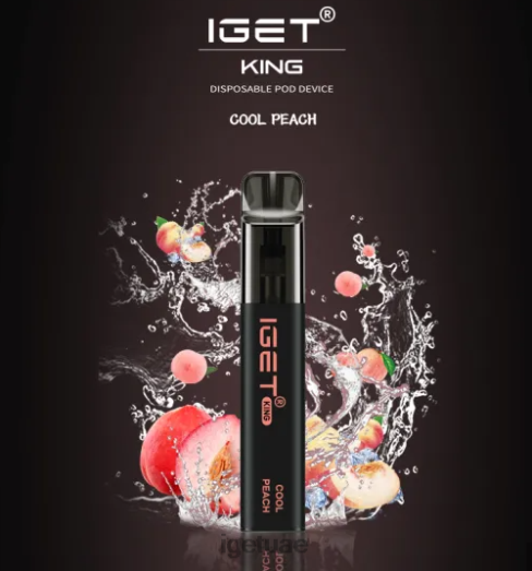 IGET vape- IGET LP0F8498 ايجيت فيب دبي كينج - 2600 نفسة خوخ بارد