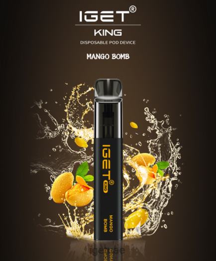 IGET vape abu dhabi- IGET LP0F8501 ايجيت فيب كينج - 2600 نفسة قنبلة المانجو