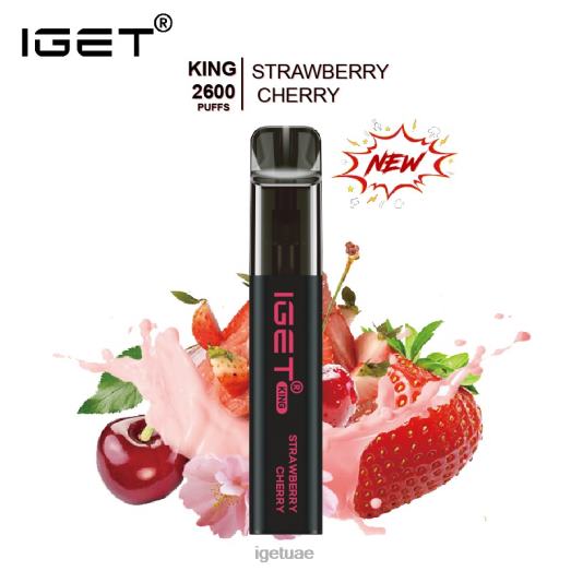 IGET dubai- IGET LP0F8574 إيجيت دبي كينغ - 2600 نفث الفراولة الكرز