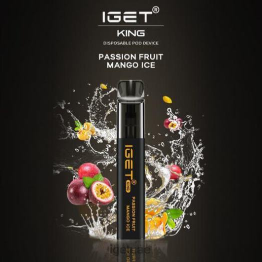 IGET vape uae- IGET LP0F8625 ايجيت فيبس كينج - 2600 نفسة باشن فروت مانجو مثلج