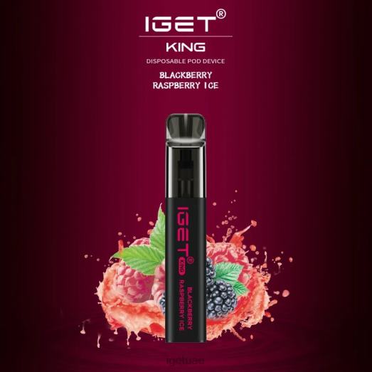 IGET dubai- IGET LP0F8636 إيجيت فيب أبو ظبي كينج - 2600 سحبة توت العليق الجليد