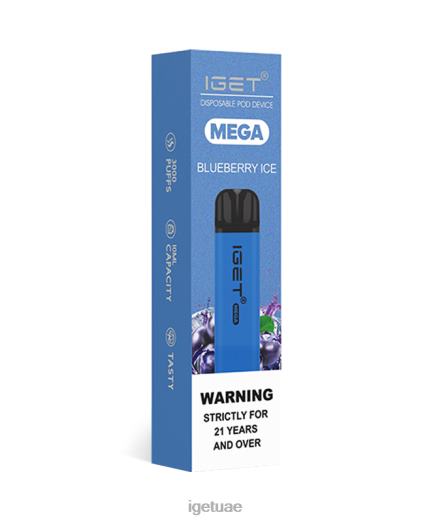 IGET vape uae- IGET LP0F8126 iget vape النكهات ميجا جليد التوت