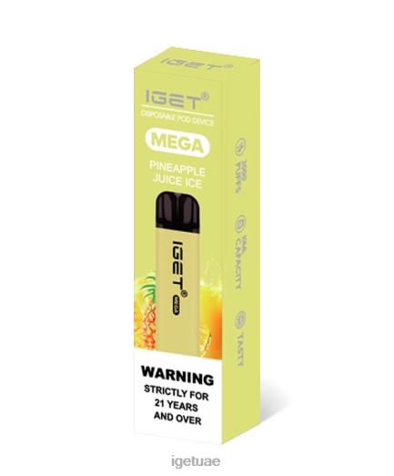 IGET dubai- IGET LP0F8140 iget vape النكهات ميجا عصير أناناس مثلج