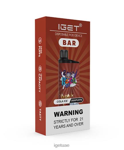 IGET vape uae- IGET LP0F8156 شريط iget vape جليد الكولا