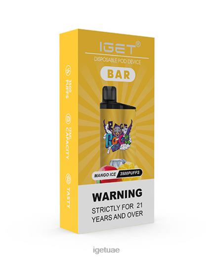 IGET vapes- IGET LP0F8163 شريط iget vape جليد المانجو