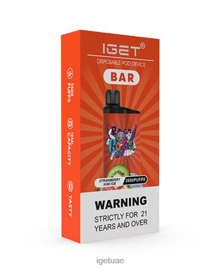 IGET vapes- IGET LP0F8173 iget vape دبي بار جليد الفراولة والكيوي