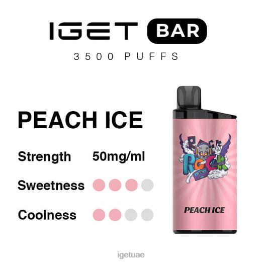 IGET bar- IGET LP0F8279 ايجيت فيب بار 3500 سحبة جليد الخوخ