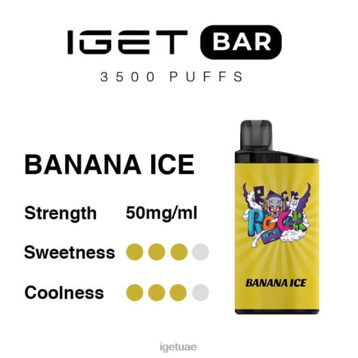 IGET bar uae- IGET LP0F8282 إيجيت فيب الإمارات العربية المتحدة 3500 سحبة جليد الموز