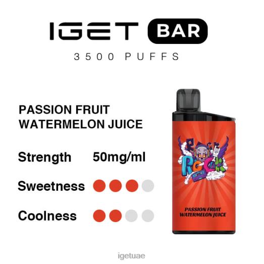 IGET bar- IGET LP0F8289 إيجيت فيب الإمارات العربية المتحدة 3500 سحبة عصير البطيخ باشن فروت
