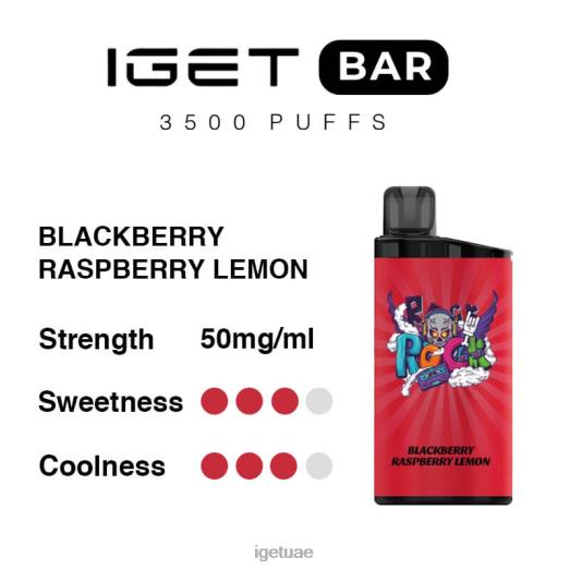 IGET vape dubai- IGET LP0F8296 إيجيت فيب الإمارات العربية المتحدة 3500 سحبة توت العليق ليمون
