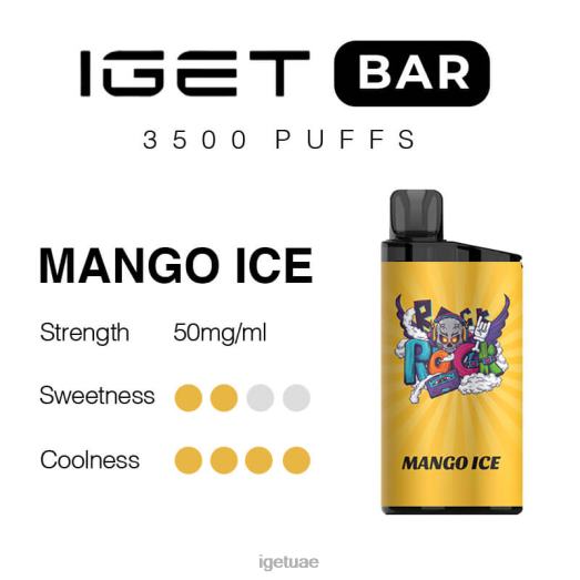 IGET bar- IGET LP0F8299 ايجيت فيب دبي بار 3500 سحبة جليد المانجو