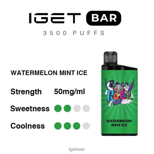 IGET bar abu dhabi- IGET LP0F8304 ايجيت فيب ابو ظبي بار 3500 سحبة ثلج البطيخ والنعناع