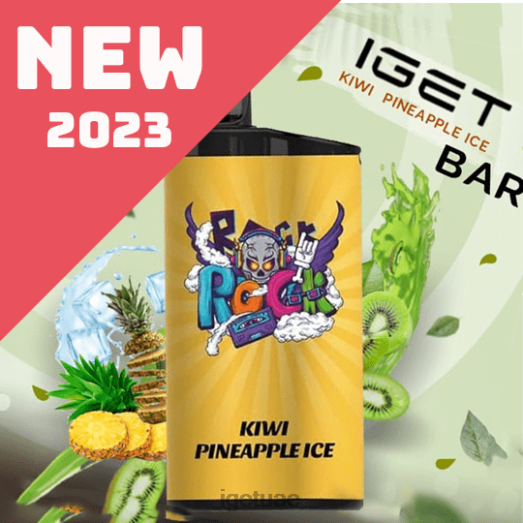IGET vape- IGET LP0F8571 ايجيت فيب بار - 3500 نفث كيوي وأناناس مثلج
