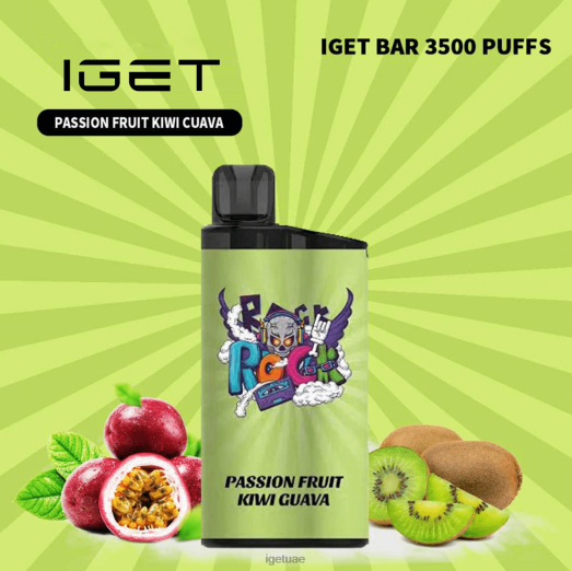 IGET bar dubai- IGET LP0F8615 آيجيت فيب أبو ظبي بار - 3500 نفث الجوافة والكيوي والعاطفة