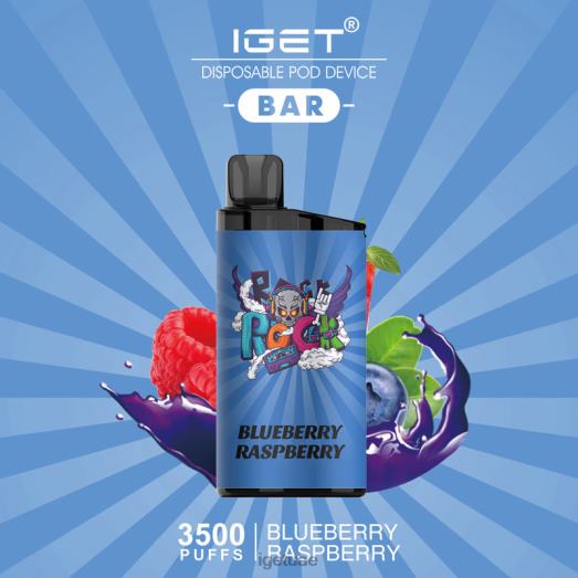 IGET bar- IGET LP0F8618 ايجيت فيبس بار - 3500 نفث جليد التوت الأزرق