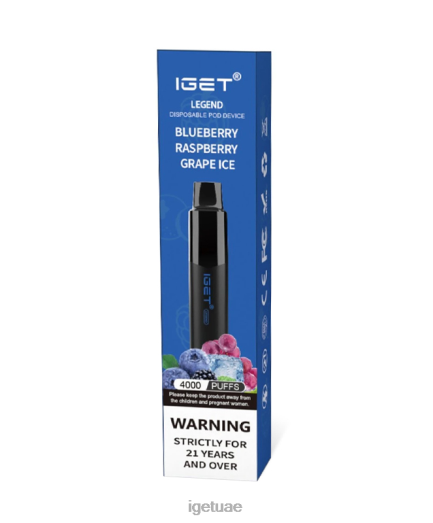 IGET vapes- IGET LP0F8181 iget vapes أسطورة توت عنبى توت عنب مثلج