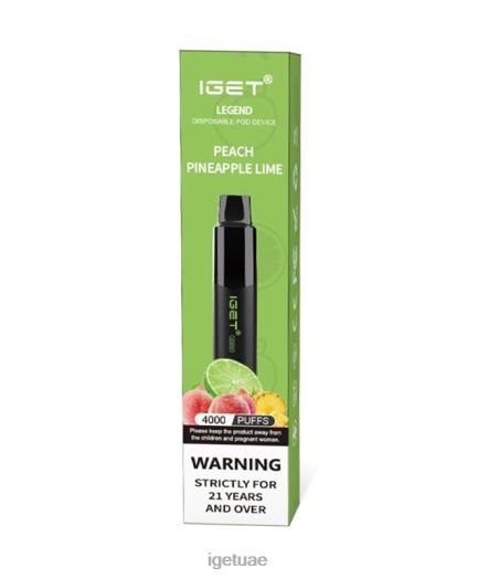 IGET bar dubai- IGET LP0F8190 iget vape legend الخوخ والأناناس والجير