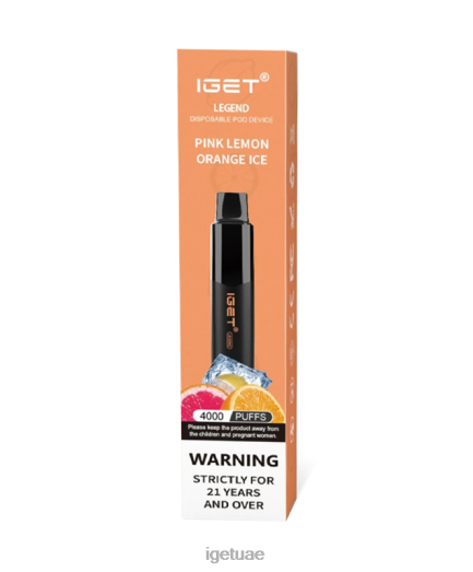 IGET bar- IGET LP0F8192 iget vape أبو ظبي أسطورة ثلج برتقالي ليمون وردي