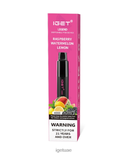 IGET vape uae- IGET LP0F8194 iget vape دبي أسطورة توت، بطيخ، ليمون