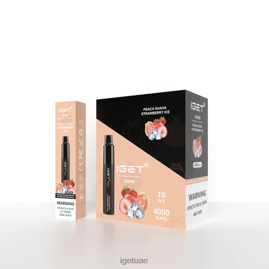 IGET dubai- IGET LP0F8320 ايجيت فيب دبي ليجند 4000 سحبة خوخ جوافة فراولة مثلجة