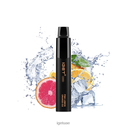 IGET vape dubai- IGET LP0F8321 إيجيت فيبز ليجيند 4000 سحبة ثلج برتقالي ليمون وردي