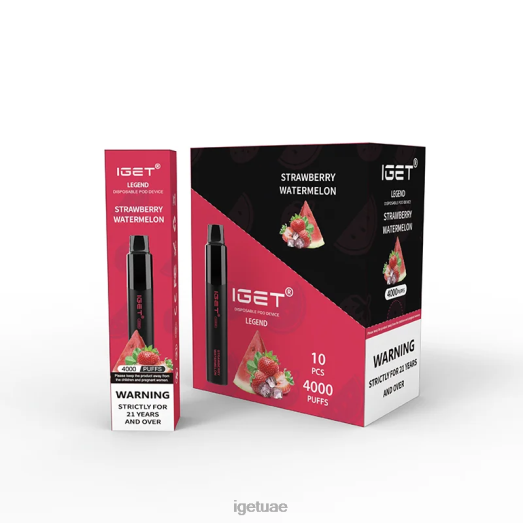 IGET bar dubai- IGET LP0F8322 آيجيت فيب النكهات الأسطورية 4000 نفسة الفراولة والبطيخ