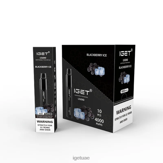 IGET bar- IGET LP0F8324 إيجيت فيب يو إي ليجند 4000 سحبة ثلج بلاك بيري
