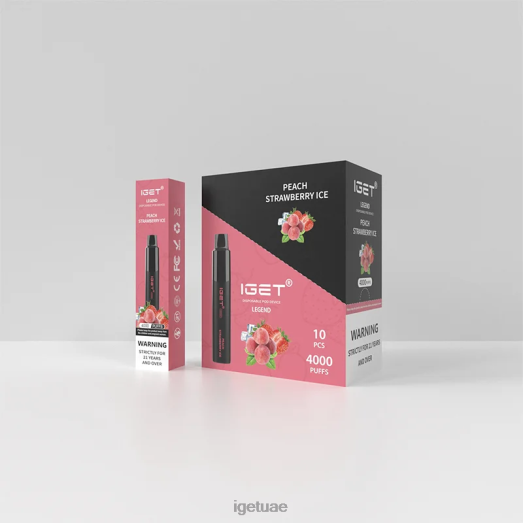 IGET dubai- IGET LP0F8330 إيجيت فيب ليجند 4000 سحبة ثلج فراولة خوخ