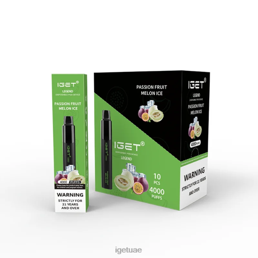 IGET bar- IGET LP0F8334 ايجيت فيب دبي ليجند 4000 سحبة ثلج بطيخ باشن فروت