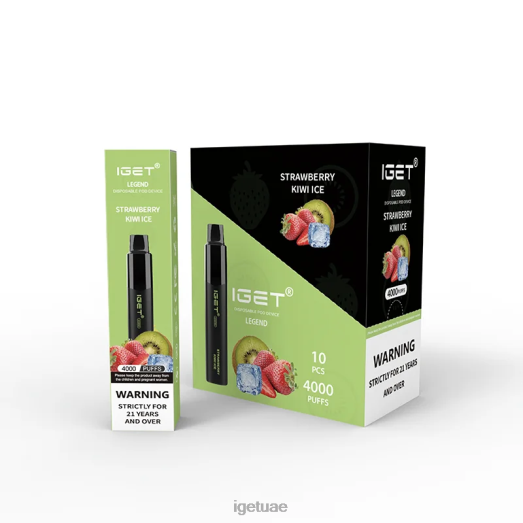 IGET bar uae- IGET LP0F8337 إيجيت فيب ليجند 4000 سحبة جليد الفراولة والكيوي