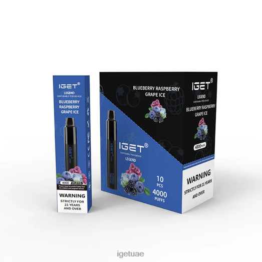 IGET vape abu dhabi- IGET LP0F8348 ايجيت فيب دبي ليجند 4000 سحبة توت عنبى توت عنب مثلج